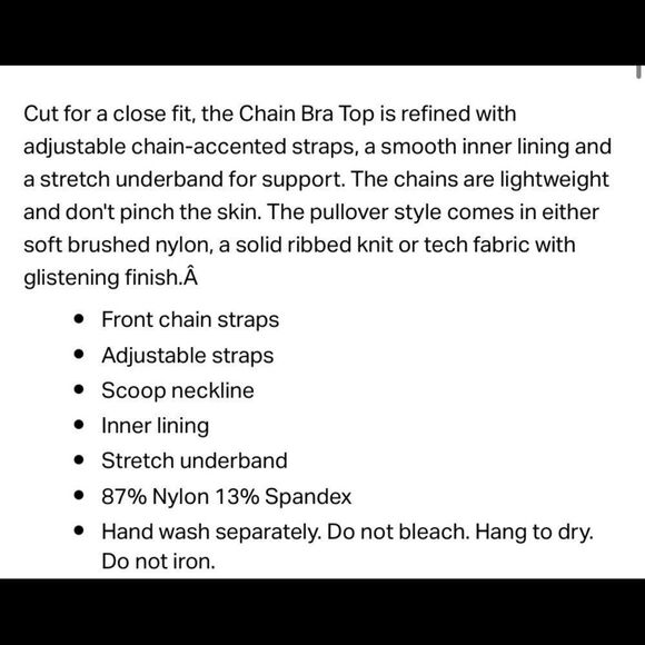 WEWOREWHAT
CHAIN METALLIC BRA TOP - Picture 7 of 7